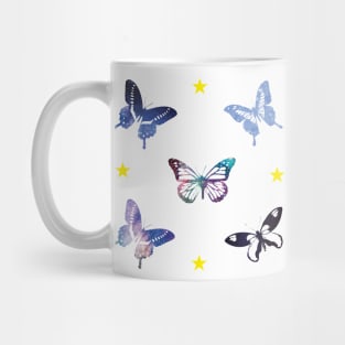 Butterfly Galaxy Circle with Sticker Pack Mug